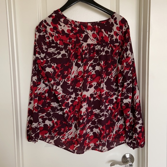 J crew long sleeve pattern blouse - Picture 4 of 6